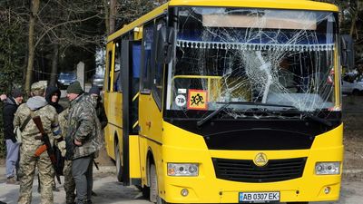 As it happened: Russian missiles strike Ukrainian military base near Lviv at Polish border