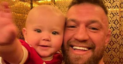Conor McGregor's son Rian wears Manchester United shirt with Dad amid fighter's Chelsea interest