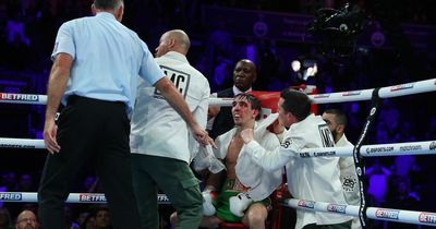 Michael Conlan "sitting up and talking" in hospital following brutal knockout