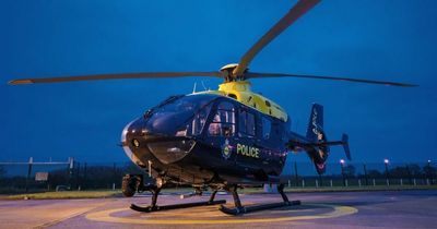 Police helicopter over Urmston looking for 'wanted male'