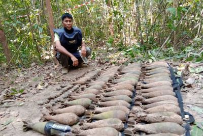 Large arms cache found on border with Cambodia