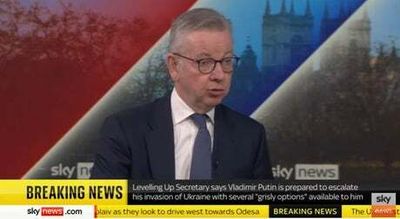 Tens of thousands of Ukrainian refugees could come to the UK, Michael Gove says
