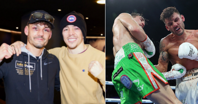 Michael Conlan and Leigh Wood pose for photo together in hotel as Belfast man leaves hospital
