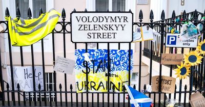 Edinburgh street 'renamed Volodymyr Zelenskyy Street' in solidarity with Ukraine