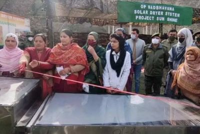 Jammu and Kashmir: Army provides state-of-art drying machines to women in Kishtwar