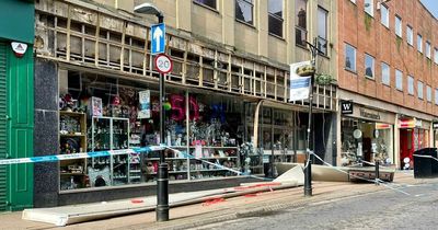 Extensive damage to Ayr shop after store front collapses in town centre