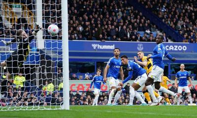 Conor Coady heads Wolves to victory and deepens Everton’s drop worries