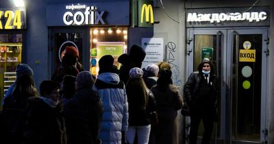 Huge queues outside Russian McDonald's on last day before shutting over Ukraine war