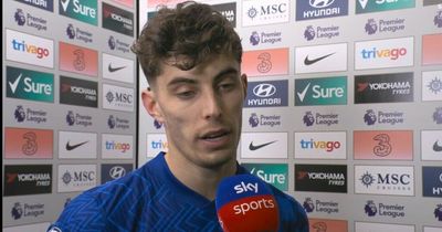 Kai Havertz disagrees with Jamie Redknapp on Dan Burn red card incident during Chelsea Newcastle