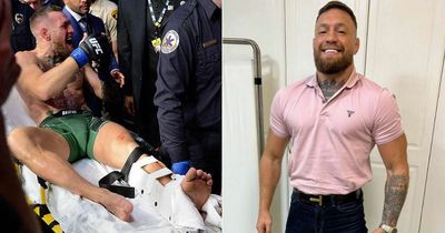 Conor McGregor provides injury update after doctor assesses broken leg