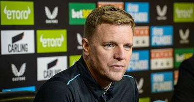 Eddie Howe insists he "sticks to football" after being confronted over Saudi executions