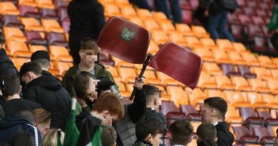 Steward injured at Hibs quarter final after away fans 'smash up stand'