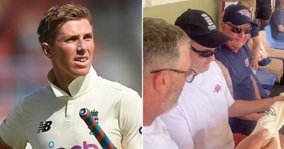 Zak Crawley gifts match-worn shirt to blind England fan touring with the Barmy Army