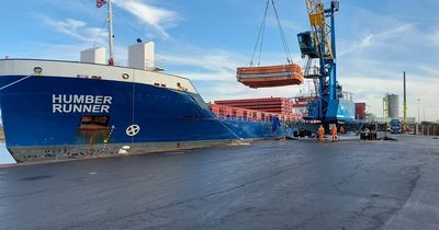 Humber Runner welcomed on maiden voyage from Latvian capital