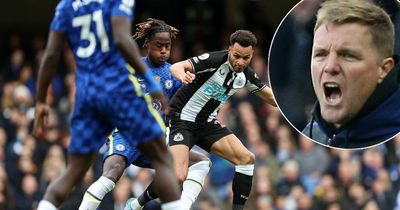 Eddie Howe left bewildered by lack of VAR over Newcastle's penalty appeal at Chelsea