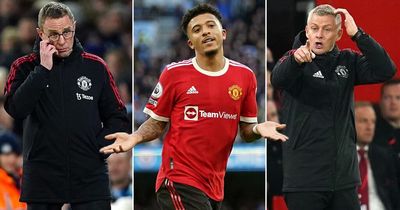 Ralf Rangnick aims sly dig at Ole Gunnar Solskjaer over Jadon Sancho's Man Utd struggles