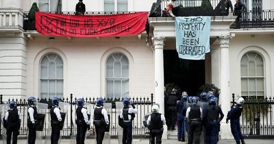Squatters seize Russian oligarch's £25m London mansion and say it's 'liberated'