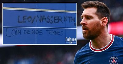 Paris Saint-Germain stadium targeted with graffiti after Lionel Messi and Neymar booed