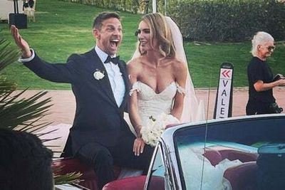 Jenson Button marries Playboy model Brittny Ward at sun-soaked ceremony in Florida