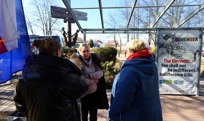 Weary refugees from Ukraine find shelter near Auschwitz