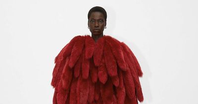 Designer coat worth £18,000 mocked for looking like a 'giant feather duster'