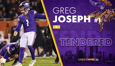 Vikings tendering restricted free agent kicker Greg Joseph