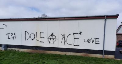 Co Tyrone primary school building targeted by vandals in weekend graffiti