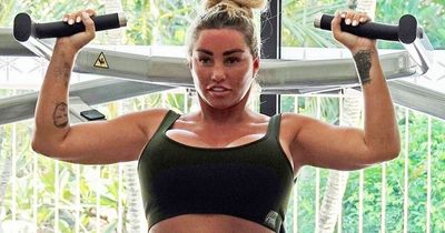 Katie Price hits the gym after latest boob job left her feeling 'bloated' and 'sluggish'