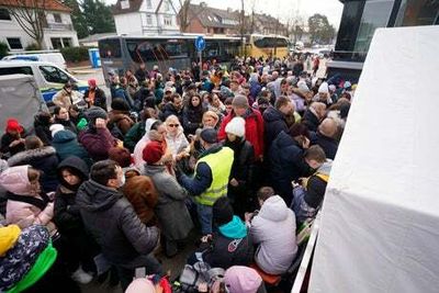 ‘We are eager to help’: UK firms from Aldi to Vodafone offer Ukrainian refugees jobs