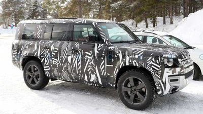 2023 Land Rover Defender 130 Spied Hiding Three Rows Of Seats