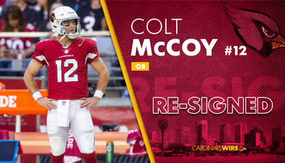 Colt McCoy returns to Cardinals on two-year contract