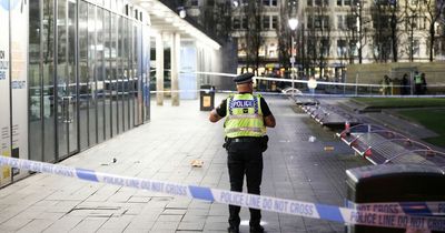 Piccadilly Gardens turned into a crime scene after man left with multiple stab wounds following knife attack