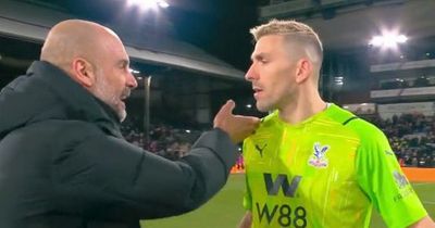 Pep Guardiola in heated exchange with Vicente Guaita after Man City suffer title blow