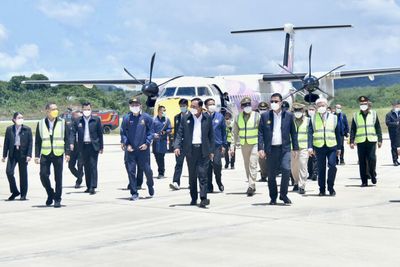 Betong airport welcomes first commercial flight