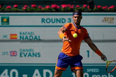 Rafael Nadal beats Britain’s Dan Evans to reach the last 16 at Indian Wells