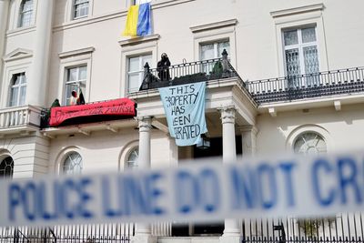 Activists briefly seize London mansion linked to Oleg Deripaska
