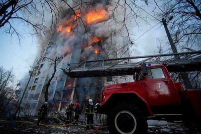 Russian bombardment of Kyiv kills four, curfew called