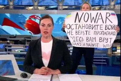 Russian journalist Marina Ovsyannikova ‘should get Nobel Peace Prize’ for anti-war protest, say MPs