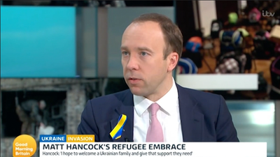 Matt Hancock accused of using Ukrainian refugee housing offer to rebuild reputation