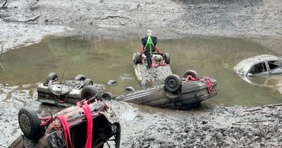 Thirty-year-old cars pulled from Scottish beauty spot reservoir include 90s Fords and Rovers