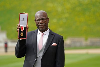 Sir Steve McQueen discusses new Blitz film at Windsor investiture ceremony