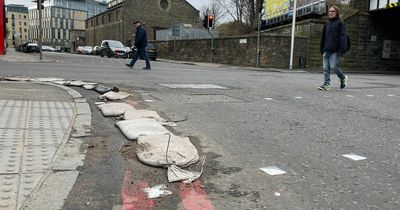Edinburgh drivers 'swerving' to avoid 'shoddy' pothole repairs on busy road