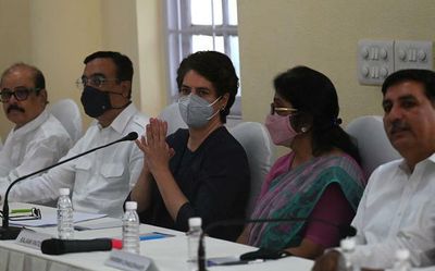 Amid churn in the Congress, Priyanka Gandhi Vadra holds meeting to review U.P. poll performance