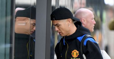 Cristiano Ronaldo arrives at team hotel with Man Utd squad after Ralf Rangnick hint