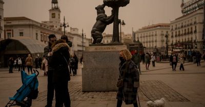 Sahara dust turning skies orange over Europe could be heading for UK next