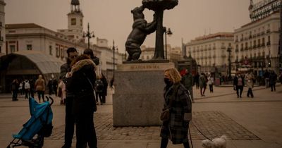 Spanish skies turn orange as cloud of Sarahan dust heads towards UK
