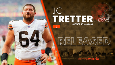 The Browns are releasing center JC Tretter