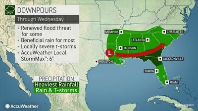 Locally Severe Storms To Erupt Across Southeastern US