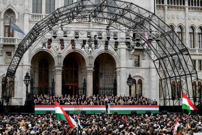 War in Ukraine is center stage at Hungary's election rallies