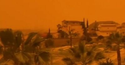UK weather warning: Huge dust storm that's turned sky in Spain ORANGE heading to England